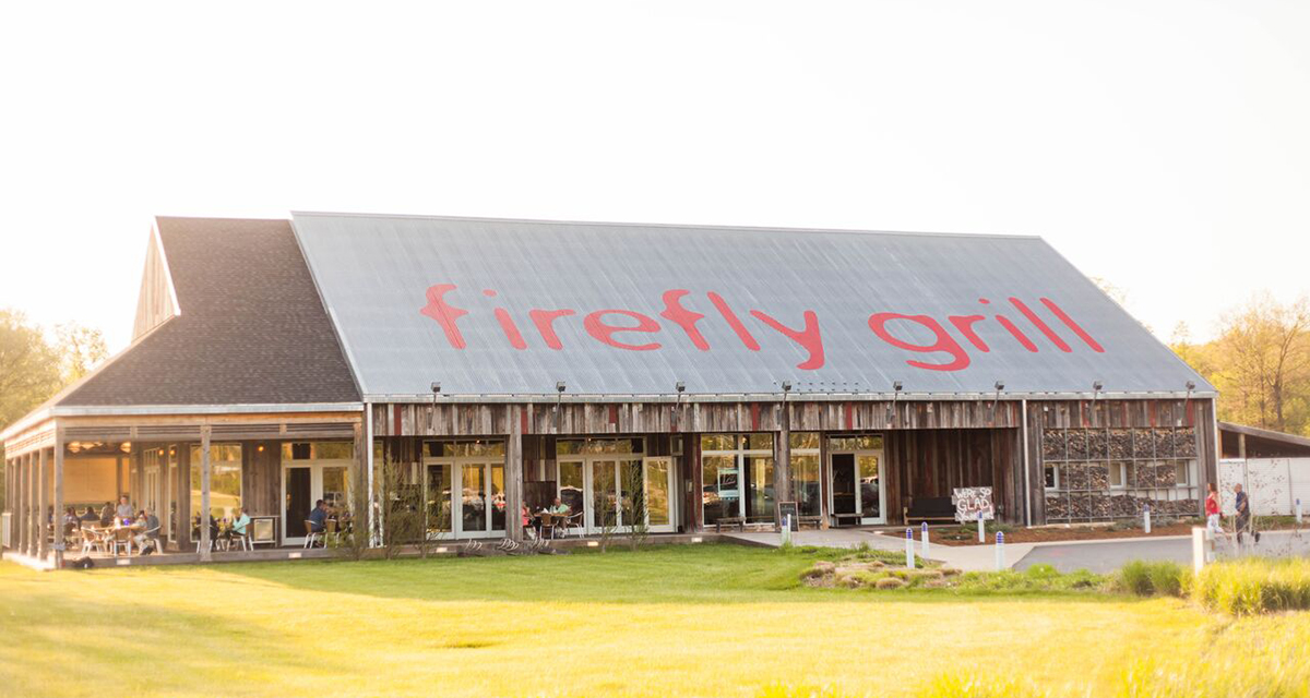 firefly grill building in the summer