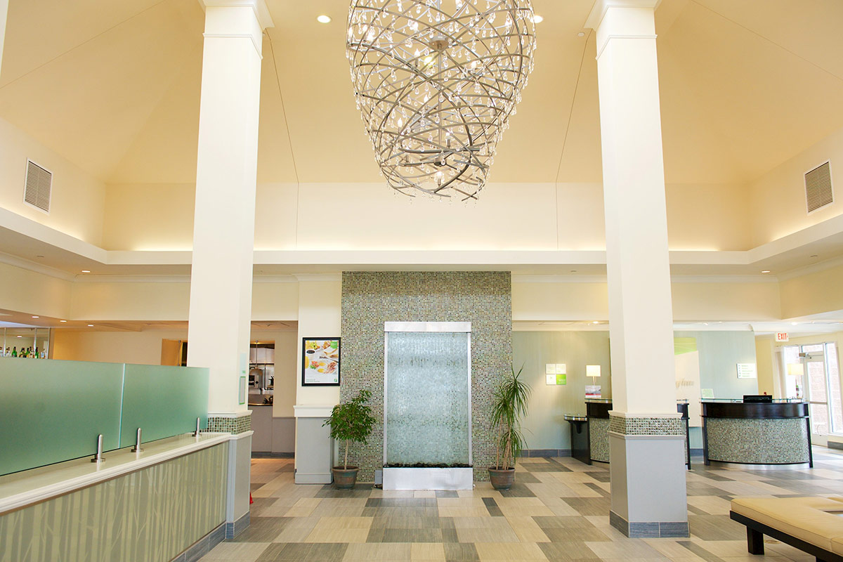 lobby inside Holiday Inn