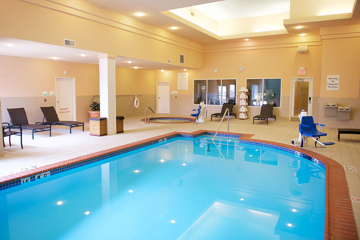 pool inside Holiday Inn